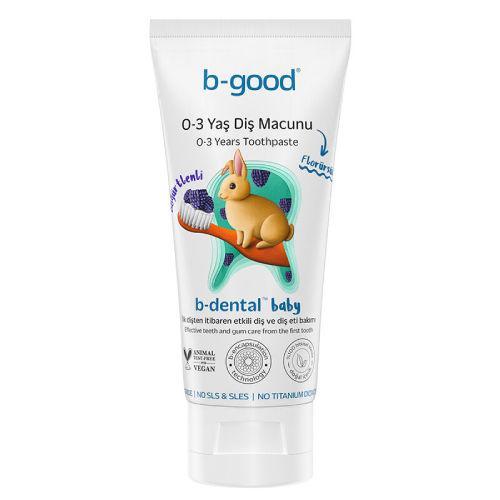 Resim B-Good Care 0-3 Yaş Diş Macunu Florürsüz Böğürtlenli 50 ml