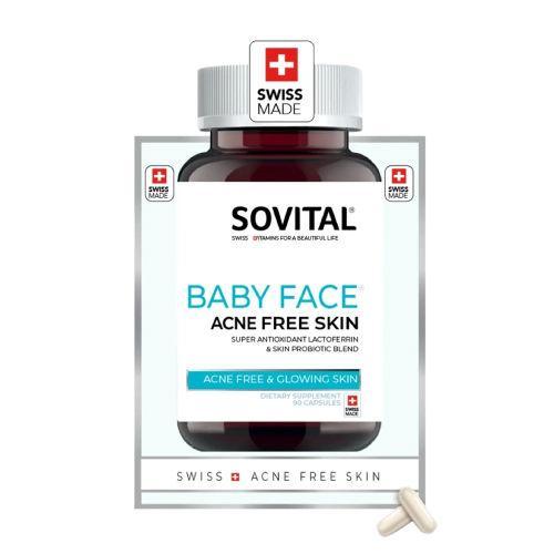 Resim Sovital Baby Face Sivilce Leke Yaşlanma Karşıtı 90 Kapsül