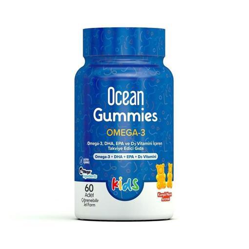Resim Ocean Gummies Omega-3 Kids 60 Çiğnenebilir Jel Form
