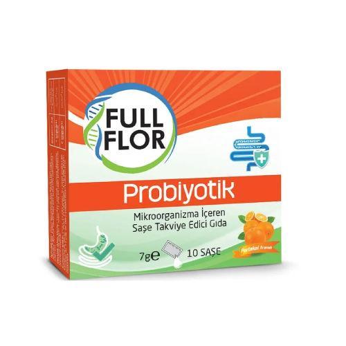Resim Full Flor Portakal Aromalı Probiyotik 10 Şase