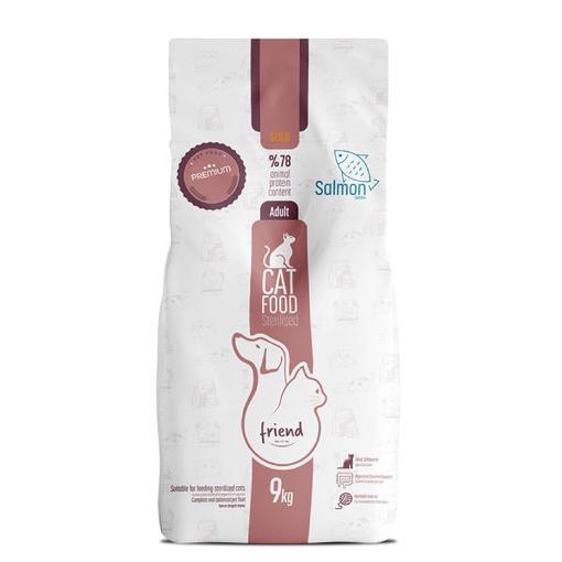 Resim Friend Gold Kısırlaştırılmış Kedi Maması Somonlu 9 kg