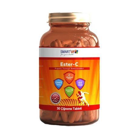 Resim Smart Up Ester C 30 Çiğneme Tablet