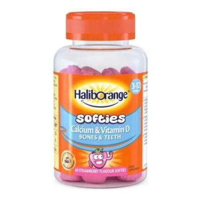 Resim Haliborange Softies Kalsiyum D Vitamini Çilek Aromalı 60 Softies