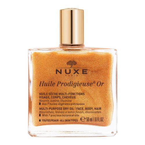 Resim Nuxe Huile Prodigieuse OR Altın Parıltılı Yüz Vücut Saçlar İçin Çok Amaçlı Kuru Yağ 50 ml