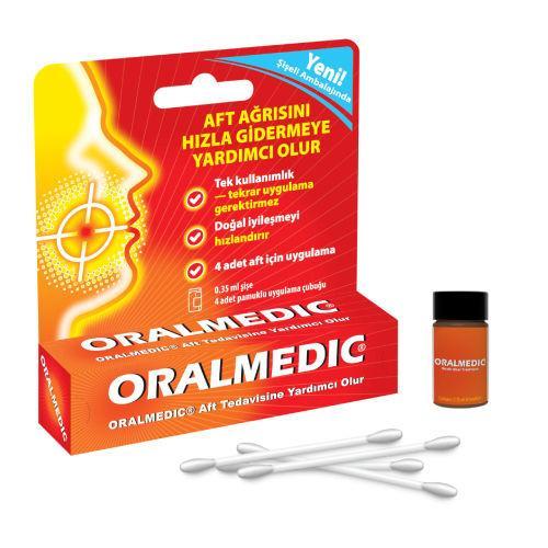 Resim Oralmedic Aft Tedavisi 4 Adet Çubuklu Aplikatör