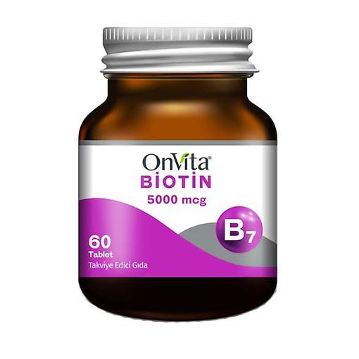 Resim Onvita Biotin 5000 mg 60 Kapsül