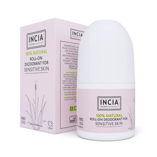 Resim Incia Roll On Deodorant Hassas Ciltler İçin Ter Kokusu Önleyici Lekesiz 50 ml