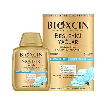 Resim Bioxcin Besleyici Yağlar 300 ml Kuru ve Yıpranmış Saçlar İçin Bakım Şampuanı