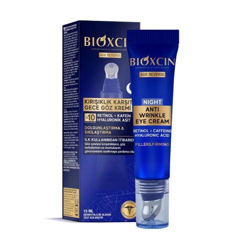 Resim Bioxcin Age Reverse 15 ml %10 Retinol Kafein Dolgunluk Sıkılık Kırışıklık Karşıtı Göz Kremi
