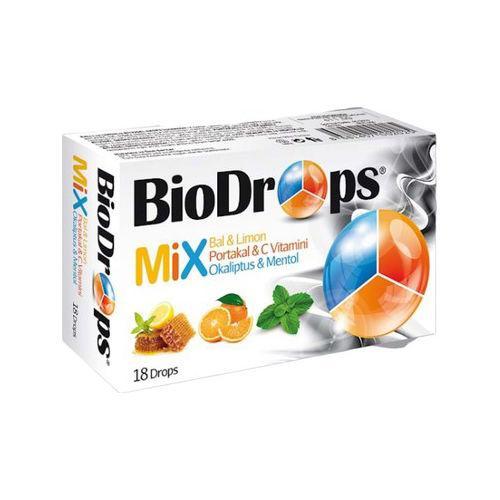 Resim Biodrops Mix C Vitaminli Pastil 18'li