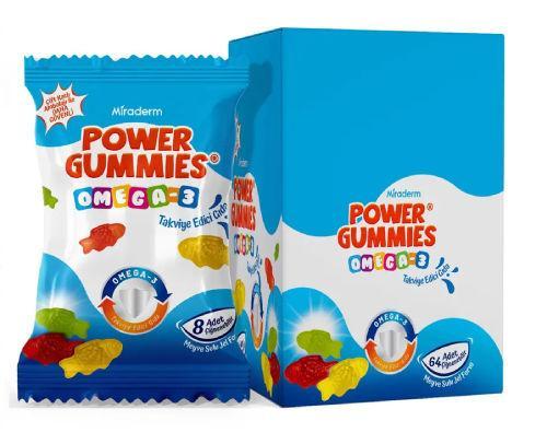 Resim Miraderm Power Gummies Omega-3 64 Çiğneme Jeli