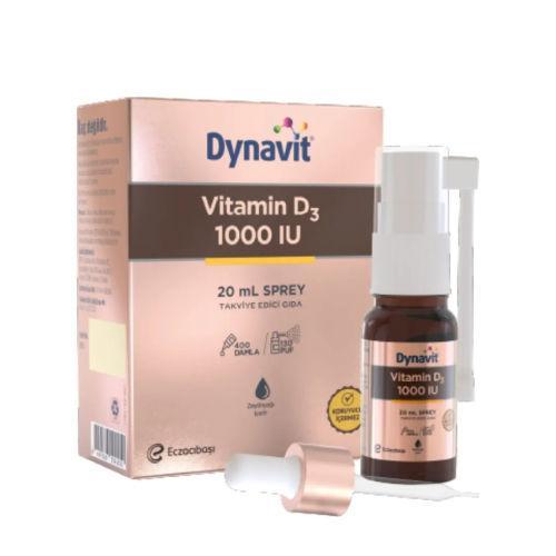 Resim Dynavit Vitamin D3 1000 IU Sprey 20 ml