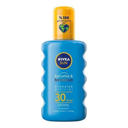 Resim Nivea Sun Güneş Spreyi Koruma & Bronzluk SPF30+ 200 ml