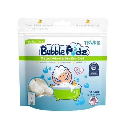 Resim Trukid Bubble Podz Sensitive Care (Eczema) Unscented Bubble Bath 10 adet - Egzamalı Ciltler İçin Kokusuz Banyo Köpüğü
