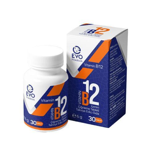 Resim Evo Pharma Vitamin B12 30 Çiğneme Tableti