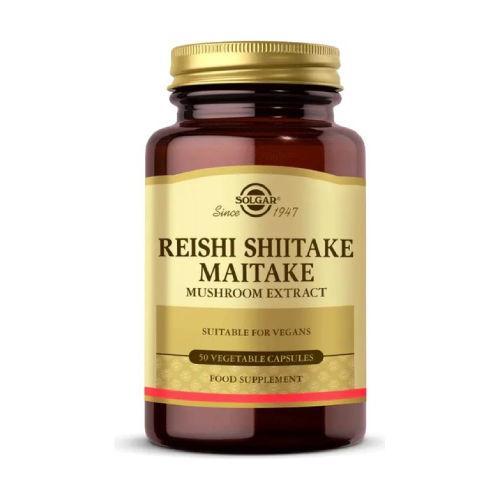 Resim Solgar Reishi Shiitake Maitake Mushroom Extract 50 Kapsül