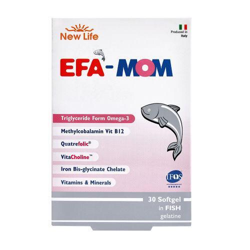Resim New Life EFA Mom Omega 3 Vitamin Mineral 30 Kapsül