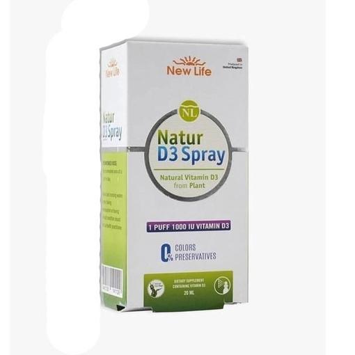 Resim New Life Natur Vitamin D3 1000 IU 20 ml Sprey