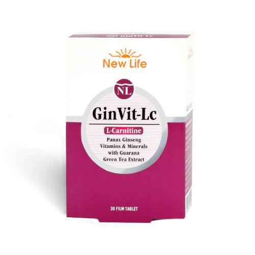 Resim New Life GinVit-Lc L- Carnitine 30 Film Tablet