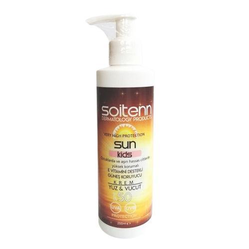 Resim Soitenn Sun Kids Güneş Kremi SPF50+ 200 ml