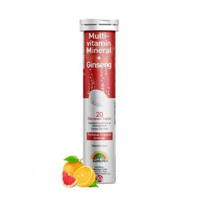 Resim Sunlife Multivitamin Mineral 20 Efervesan Tablet