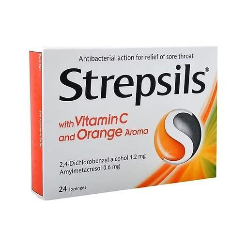Resim Strepsils Portakal & C Vitamini Aromalı 24 Pastil