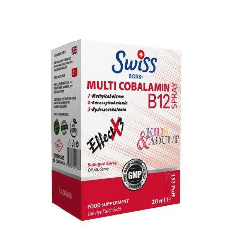 Resim Swiss Bork Multi Cobalamin B12 Sprey 20 ml