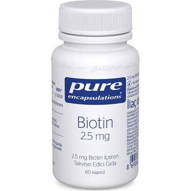 Resim Pure Encapsulations Biotin 2,5 mg 60 Kapsül