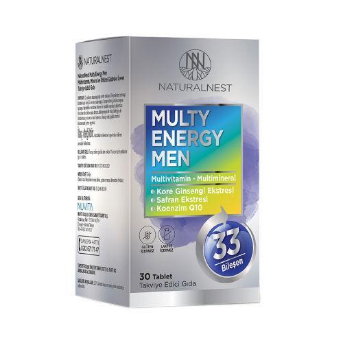 Resim Naturalnest Multy Energy Men 30 Tablet