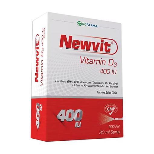 Resim Newvit Vitamin D3 400 IU Sprey / Damla 30 ml