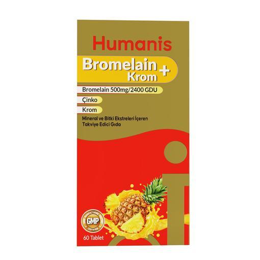 Resim Humanis Bromelain + Krom 60 Tablet