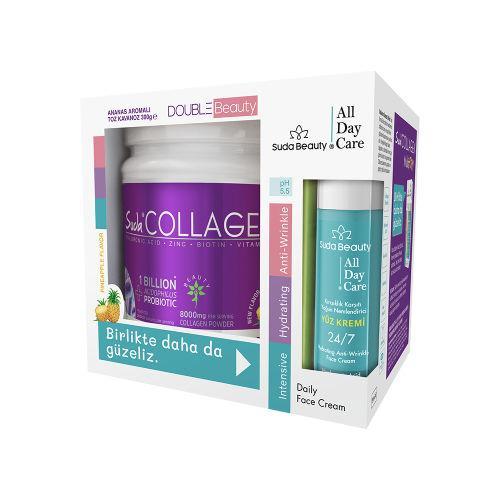 Resim Suda Collagen Double Beauty Ananas Aromalı Kolajen 300 gr