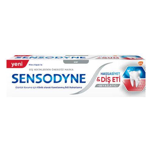 Resim Sensodyne Diş Macunu Hassasiyet Diş Eti Beyazlatıcı Mint 75 ml