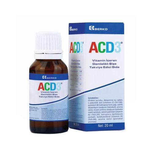 Resim Berko ACD3 Damla 20 ml