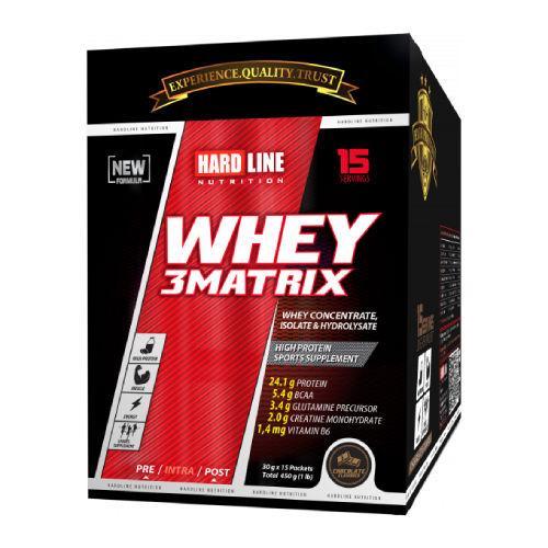 Resim Hardline Whey 3Matrix 450 Gr (30Gr*15Adet) - Çikolata