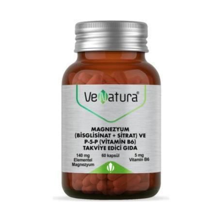 Resim Venatura Magnezyum Sitrat P-5-P Vitamin B6 60 Tablet