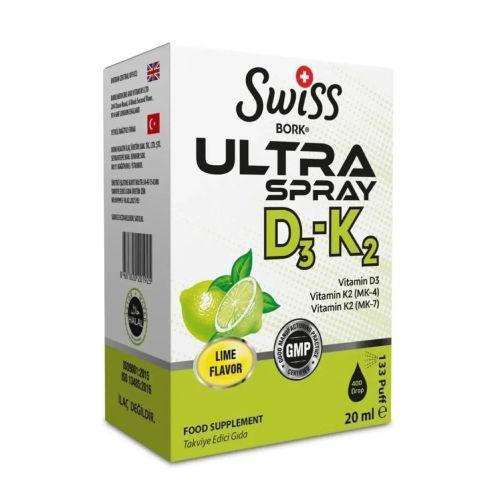 Resim Swiss Bork Ultra D3-K2 Sprey 20 ml