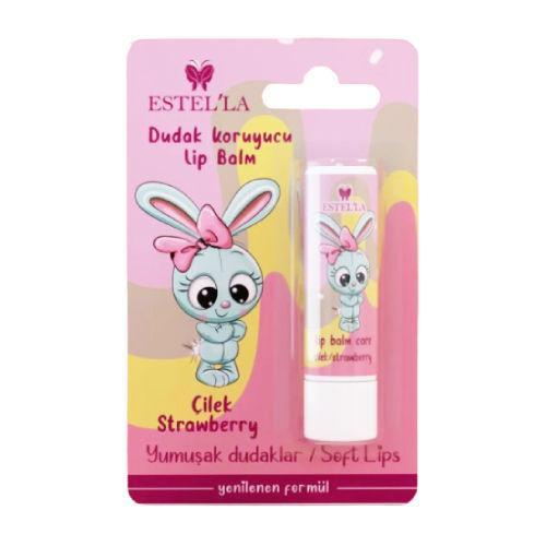Resim Estel'la Çocuk Dudak Koruyucu Lip Balm Çilek 5 gr