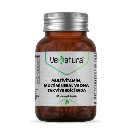 Resim Venatura Multivitamin Multimineral ve DHA 30 Kapsül