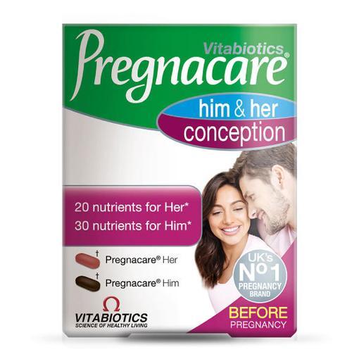 Resim Vitabiotics Pregnacare Him & Her Conception Tablet 20 For Her + 30 For Him