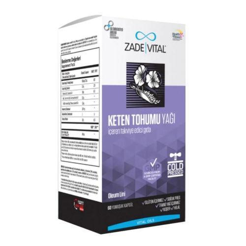 Resim Zade Vital Keten Tohumu Yağı 60 Kapsül