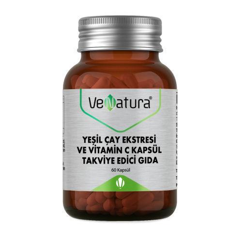 Resim VeNatura Yeşil Çay Ekstresi ve Vitamin C 60 Kapsül