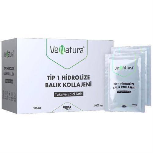 Resim Venatura Tip 1 Hidrolize Balık Kollajeni 30 Saşe