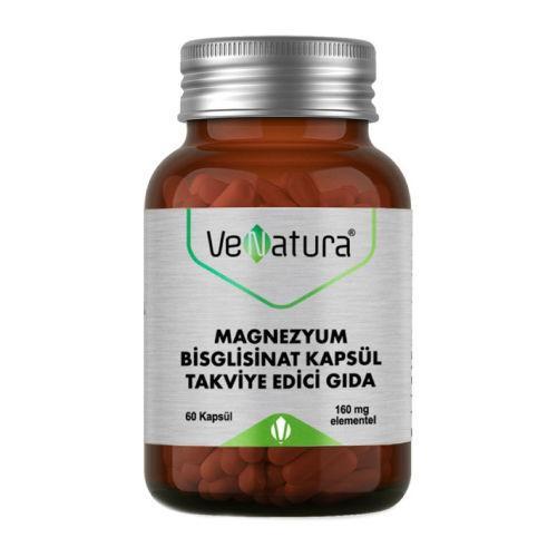 Resim Venatura Magnezyum Bisglisinat Sitrat P-5-P Vitamin B6 60 Kapsül