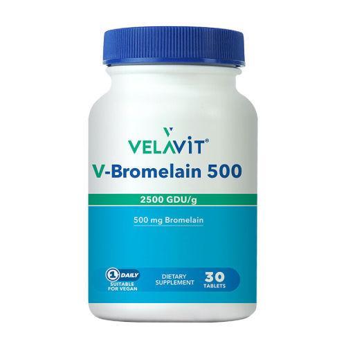 Resim Velavit V-Bromelain 500 Mg 30 Tablet