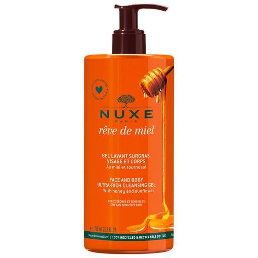 Resim ASF Store Nuxe Reve De Miel Gel Lavant Surgras Visage Et Corps 750 ml