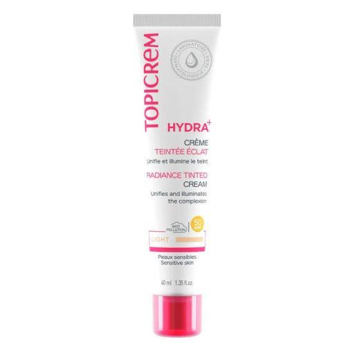 Resim Topicrem Hydra Radiance Tinted Cream SPF50 40 ml - Light