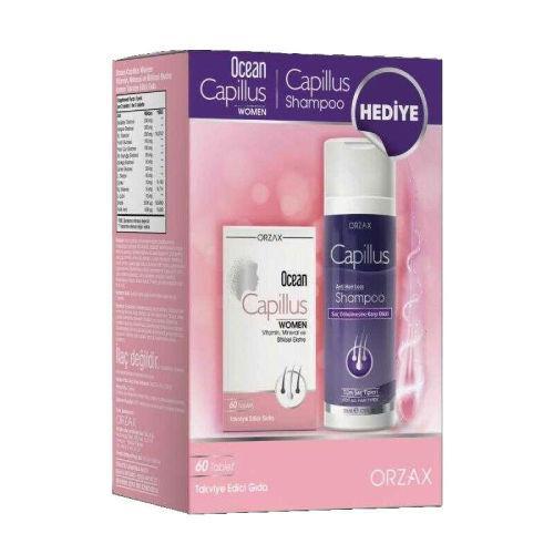 Resim Ocean Capillus Women 60 Tablet + Ocean Capillus Şampuan 200 ML Hediyeli