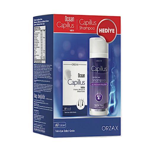 Resim Ocean Capillus Men 60 Tablet + Capillus Şampuan 200 ML Hediyeli
