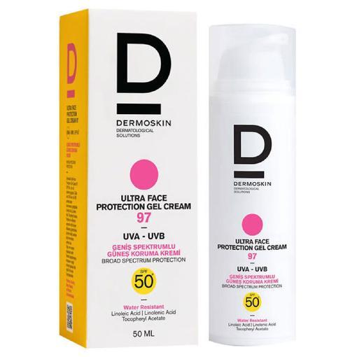 Resim Dermoskin Ultra Face Protection Sun Screen Gel 50 ml Spf97+ Suya Dayanıklı Tüm Ciltler İçin Güneş Kremi
